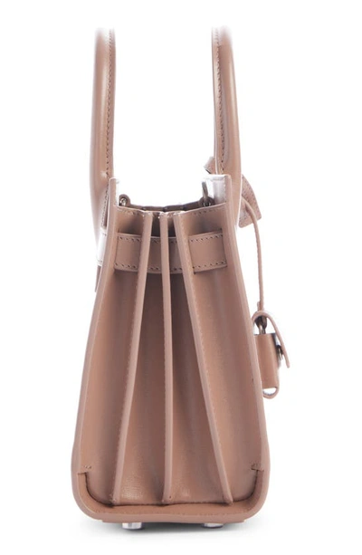 Saint Laurent Baby Sac De Jour Leather Tote In Dark Old Rose