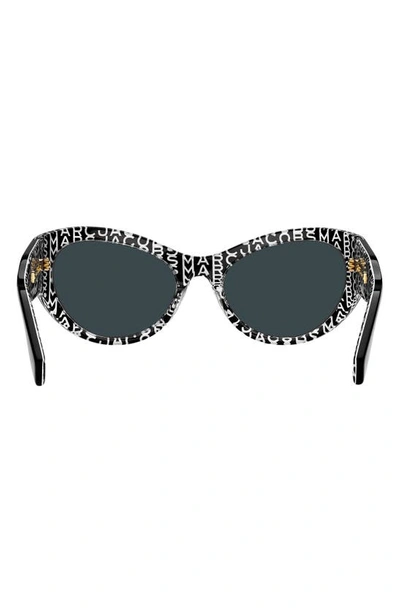 Shop Marc Jacobs 61mm Wrap Cat Eye Sunglasses In Black/ Gray Ar
