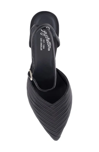 Shop Seychelles Onto The Next Ankle Strap Pointed Toe Pump In Black