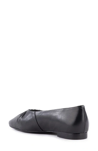 Seychelles The Little Things Womens Metallic Leather Ballet Flats In Black
