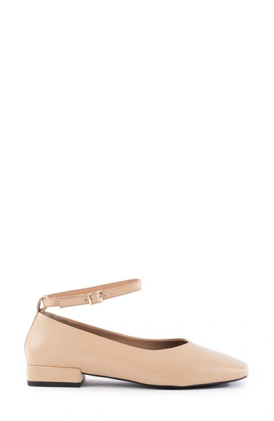Seychelles Pumpkin Ankle Strap Square Toe Pump In Vacchetta