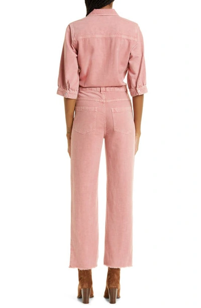 Shop Ba&sh Dova Cotton & Linen Jumpsuit In Pink