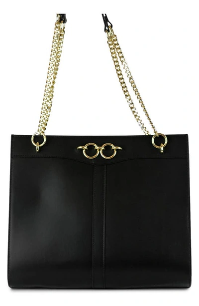 Shop Persaman New York Leather Tote In Black