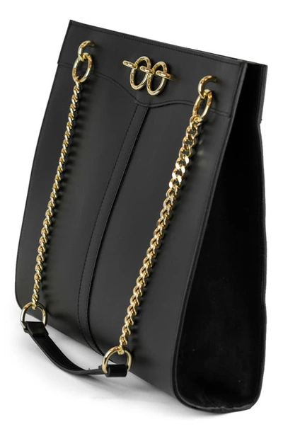 Persaman New York Anabelle Leather Tote In Black