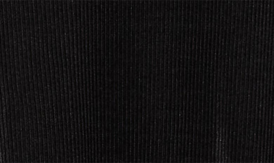 Renee C Plissé Long Puff Sleeve Top In Black