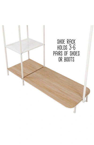 Shop Honey-can-do Clothing Rack With Shelving Unit In White/ Ash