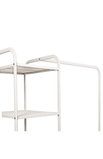 Shop Honey-can-do Clothing Rack With Shelving Unit In White/ Ash