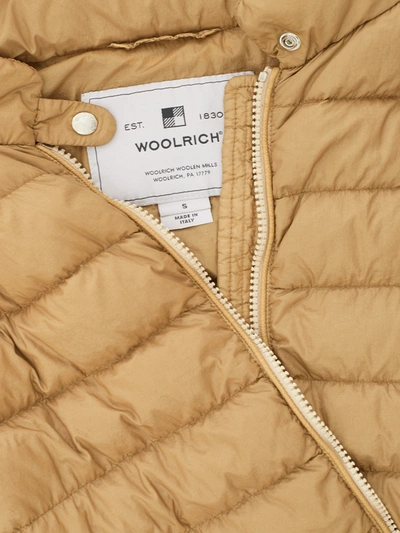 Shop Woolrich Dark Beige Light Weight Quilted Women's Jacket