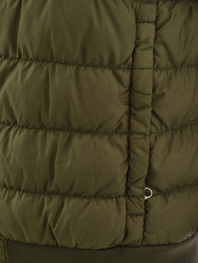 Shop Woolrich Green Quilted Bomber Women's Jacket