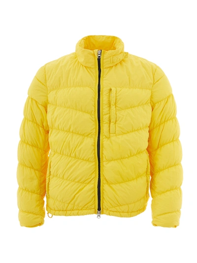 Shop Woolrich Yellow Quilted Men's Jacket