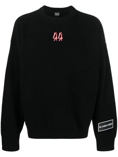 Shop 44 Label Group Sweater With Embroidery In Black