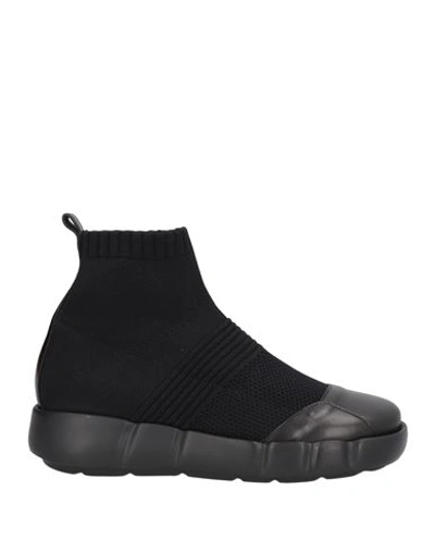 Shop Ixos Woman Sneakers Black Size 8 Textile Fibers, Soft Leather