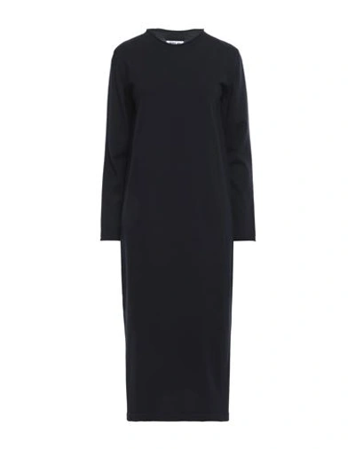 Shop Replay Woman Midi Dress Midnight Blue Size S Virgin Wool, Polyester, Elastane