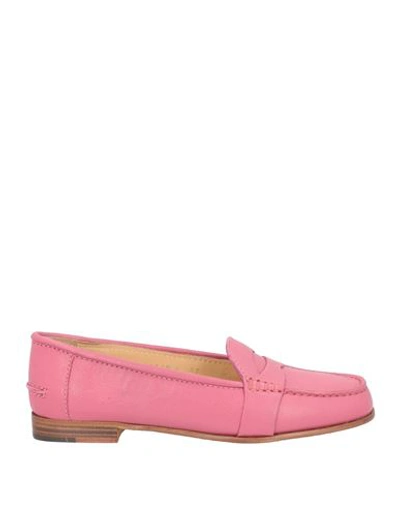 A.testoni A. Testoni Woman Loafers Pink Size 8 Soft Leather In Pink