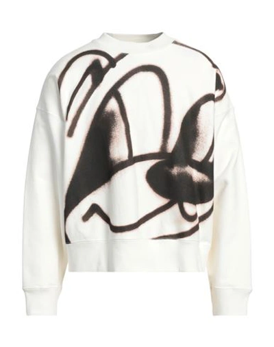 Shop Domrebel Man Sweatshirt Ivory Size S Cotton In White
