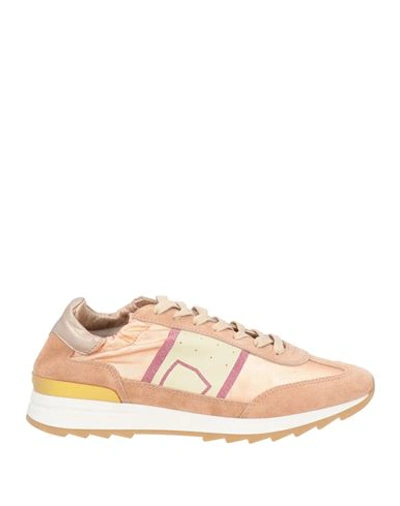 Shop Philippe Model Woman Sneakers Blush Size 6 Soft Leather In Pink