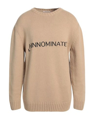 Shop Hinnominate Man Sweater Beige Size Xl Wool, Acrylic