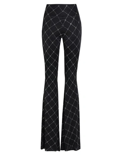 John Richmond Woman Pants Black Size 10 Nylon, Acrylic In Black