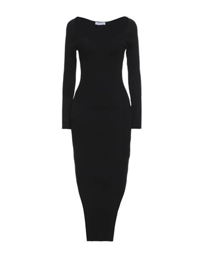 Shop Maria Vittoria Paolillo Mvp Woman Maxi Dress Black Size 8 Viscose, Polyester