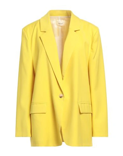 Shop Vicolo Woman Blazer Yellow Size Onesize Polyester, Viscose, Elastane