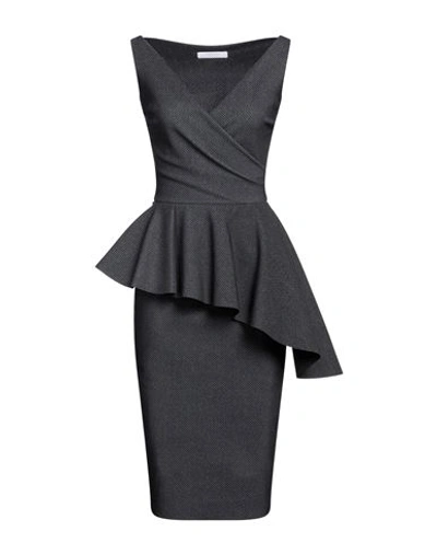 Shop Chiara Boni La Petite Robe Woman Midi Dress Steel Grey Size 8 Polyamide, Elastane