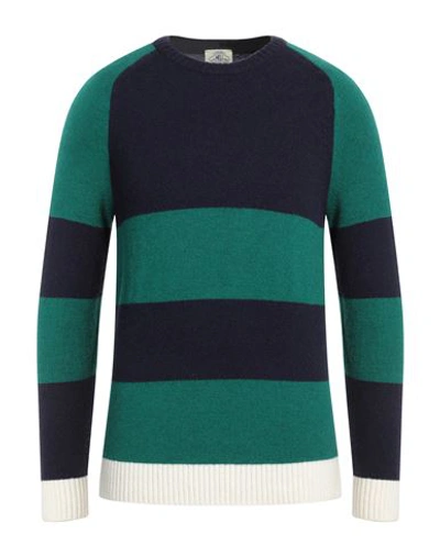 Shop Mqj Man Sweater Midnight Blue Size 40 Acrylic, Polyamide, Polyester, Wool