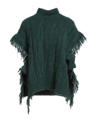 Shop Momoní Woman Turtleneck Dark Green Size S Alpaca Wool, Wool, Polyamide