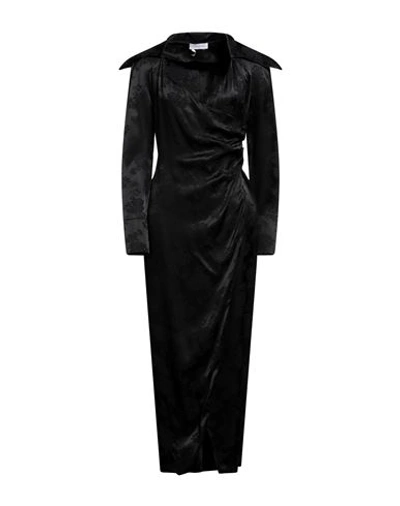 Shop Cinqrue Woman Maxi Dress Black Size S Acrylic, Viscose