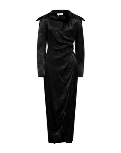 Cinqrue Woman Maxi Dress Black Size Xs Acrylic, Viscose In Black
