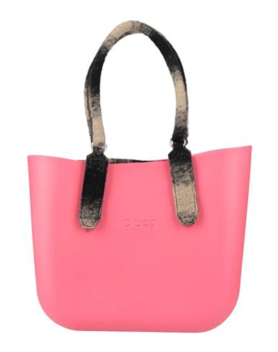 Shop O Bag Woman Handbag Pink Size - Polyurethane, Polyester, Wool