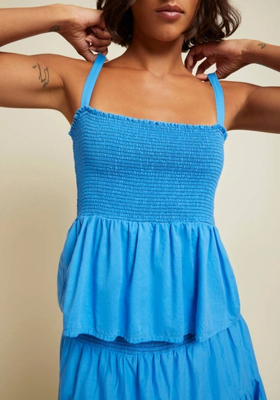 Shop Nation Ltd Evie Ruffled Cami In Lapis In Blue