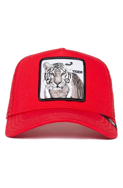 Shop Goorin Bros The White Tiger Patch Trucker Hat In Red