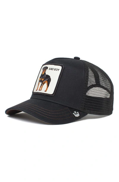 Shop Goorin Bros The Baddest Boy Patch Trucker Hat In Black