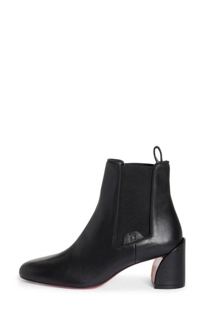 Shop Christian Louboutin Turelastic Chelsea Boot In Bk01 Black