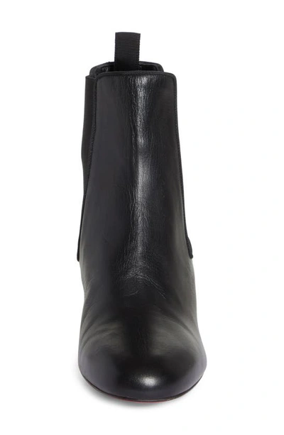 Shop Christian Louboutin Turelastic Chelsea Boot In Bk01 Black