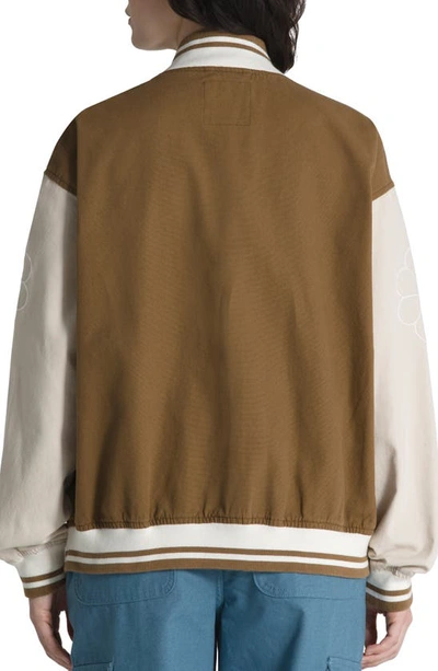 Shop Vans Music Lovers Club Bomber Jacket In Sepia Music Academy