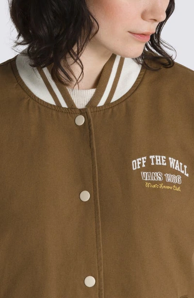 Shop Vans Music Lovers Club Bomber Jacket In Sepia Music Academy
