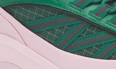 Shop Moncler Trailgrip Gore-tex® Waterproof Low Top Sneaker In Pink/ Green