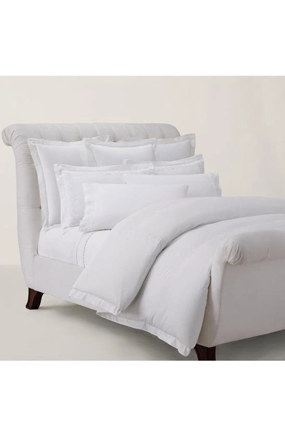 Polo Ralph Lauren Eloise Embroidered 624 Thread Count Organic Cotton Sheet Set In Studio White