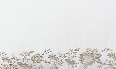 Polo Ralph Lauren Eloise Organic Cotton Embroidered Euro Sham In True Platinum