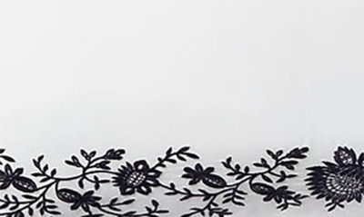 Shop Ralph Lauren Eloise Organic Cotton 624 Thread Count Embroidered Euro Sham In White/ Polo Navy