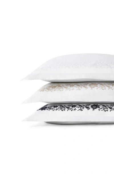 Polo Ralph Lauren Eloise Embroidered 624 Thread Count Organic Cotton Pillow Sham In True Platinum