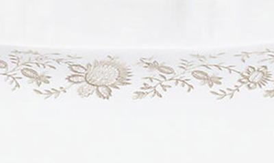 Polo Ralph Lauren Eloise Embroidered 624 Thread Count Organic Cotton Pillow Sham In True Platinum