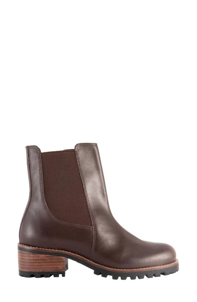 David Tate Santorini Calfskin Waterproof Bootie In Brown
