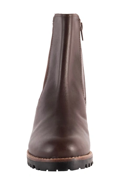 David Tate Santorini Calfskin Waterproof Bootie In Brown