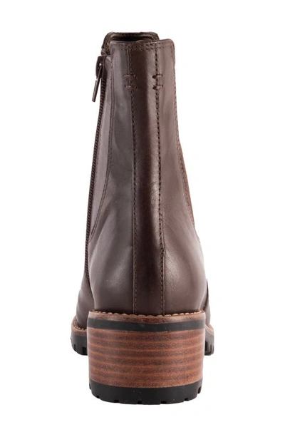 David Tate Santorini Calfskin Waterproof Bootie In Brown