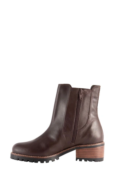 David Tate Santorini Calfskin Waterproof Bootie In Brown