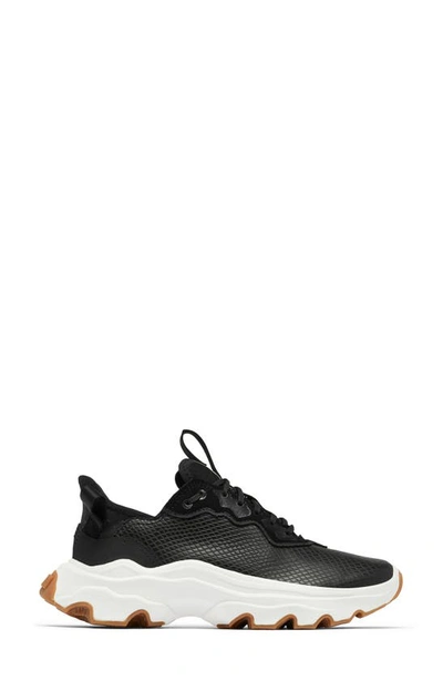 Shop Sorel Kinetic Breakthru City Sneaker In Black/ Gum 2