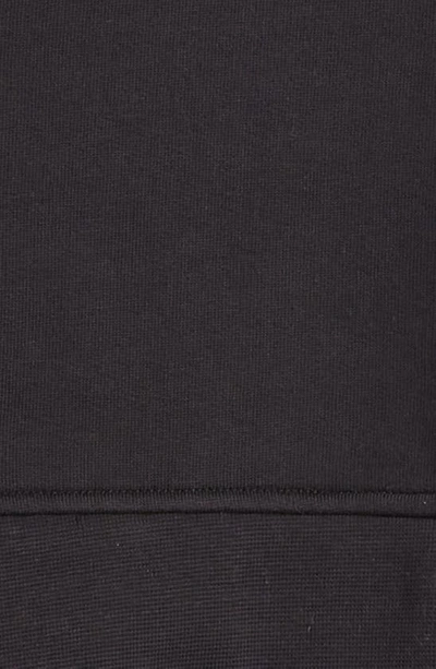 Shop Moncler Kids' Logo Appliqué Cotton Fleece Hoodie In Black