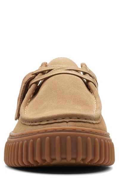 Clarks Signature Man Lace-up Shoes Camel Size 9 Leather In Dark Sand Suede